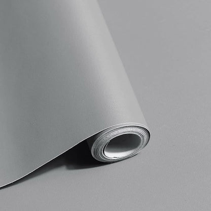 Safiyya 393"x17.7" Peel and Stick Wallpaper Grey Contact Paper Wall Paper Decorative Removable Self Adhesive Wallpaper Vinyl Rolls for Wall Furniture
