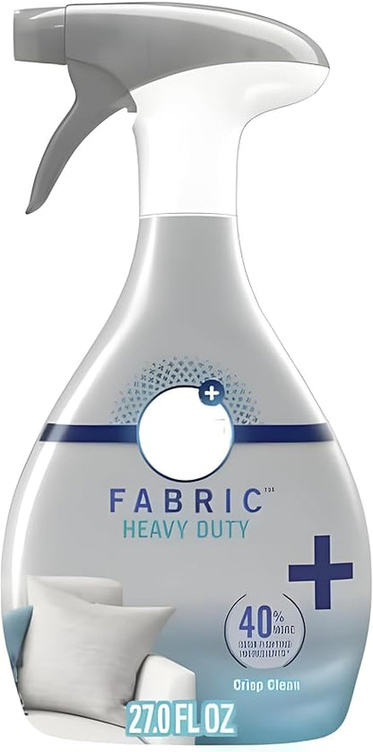 Fabric Spray Air Freshener, Odor-Fighting, Heavy Duty Crisp Clean, 27 Fl oz