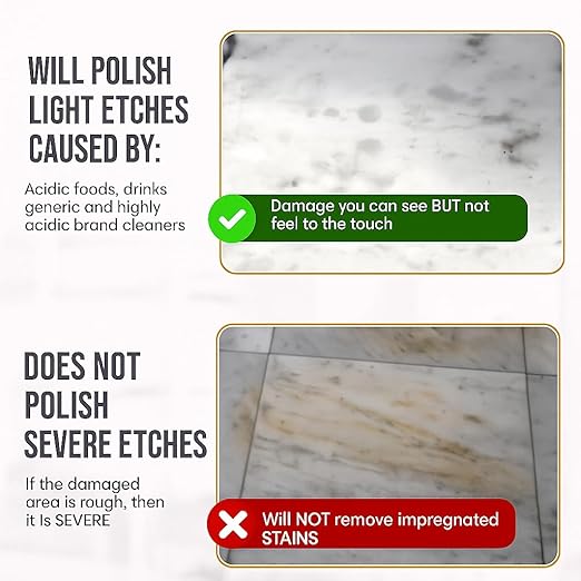 MB Stone MB-11® Touch-Up Etch Remover Marble Polishing Powder for Light to Medium Etches Only, for use with Neutral Colored Calcite-Based (not for Matte or Dark Stone), 1 oz Can