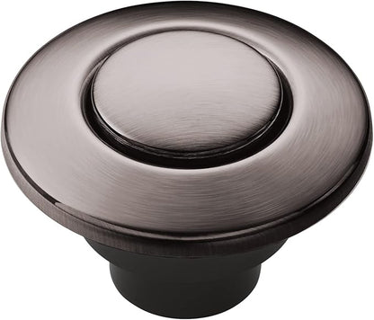 Moen AS-4201-BLS Garbage Disposal Air Switch Coordinating Decorative Button, Decorative Button Only, Housing Required, Black Stainless