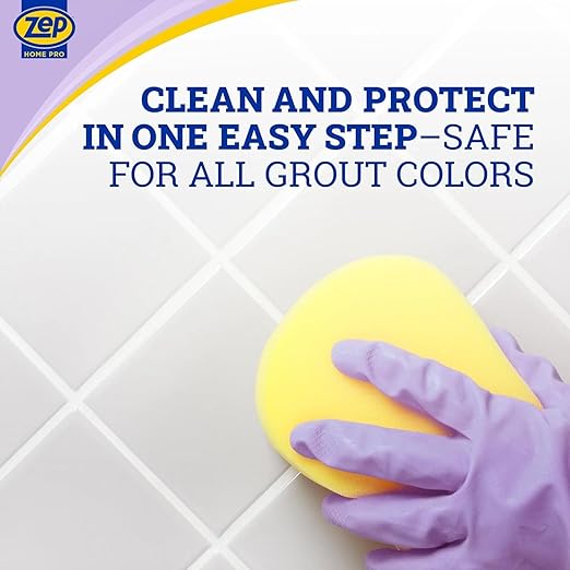 Zep Home Pro Foaming Miracle Grout Cleaner & Protectant + Multi-Purpose Foaming Bathroom Cleaner - R54206 32 Fl Oz and R53106 Fl Oz - Protect Grout and Cut Through Soap Scum and Hard Water Stains