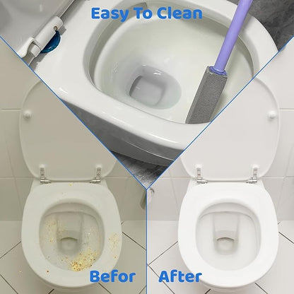 Pumice Stone Toilet Bowl Cleaner with 11.8 Inch Handle, Multi-Surface Cleaning Tool for Bathroom, Pool, Grill (8 Pack)