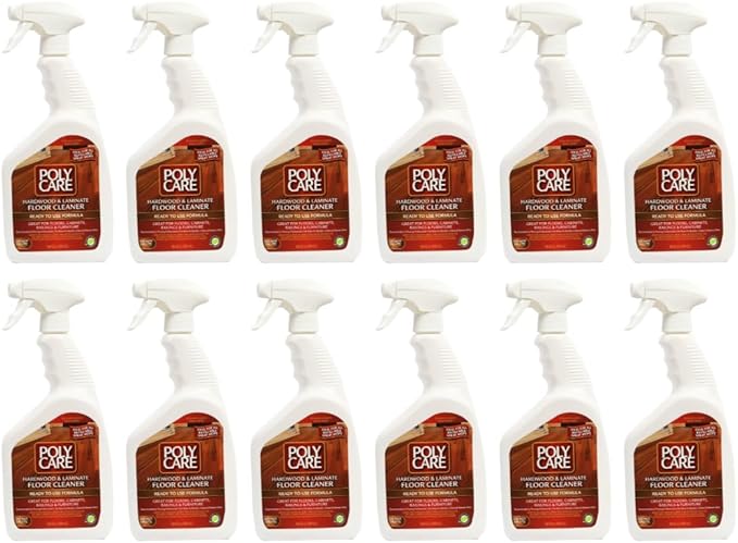 Hardwood Floor Cleaner Refill - 32 fl oz Spray (12 Pack) - Fresh- Refill for Spray Mops and Spray Bottles - Residue-Free Floor Cleaning Solution for Wood or Laminate Floors
