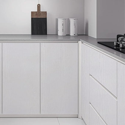 Heroad Peel and Stick Wallpaper 17.5" x 197" Wood Contact Paper Wood Wallpaper White Wood Grain Contact Paper Thicken Textured for Cabinets and Drawers Countertops Waterproof Self Adhesive Vinyl