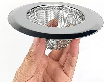 4Pcs Sink Drain Strainer, Stainless Steel Mesh Drain Filter, 4.52 Inch Wide Rim, Food Debris Collection (4, 4.52 Inch)