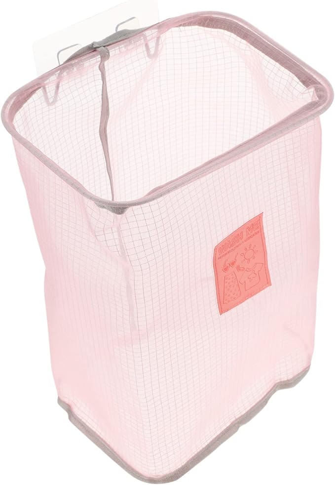 GLEAVI Storage Basket for Shelves Laundry Organizer Black Foldable Space-saving Wall-mounted