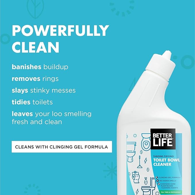 Better Life Toilet Bowl Cleaner 1-Pack + All Purpose Cleaner 24 Oz 1-Pack Clary Sage and Citrus