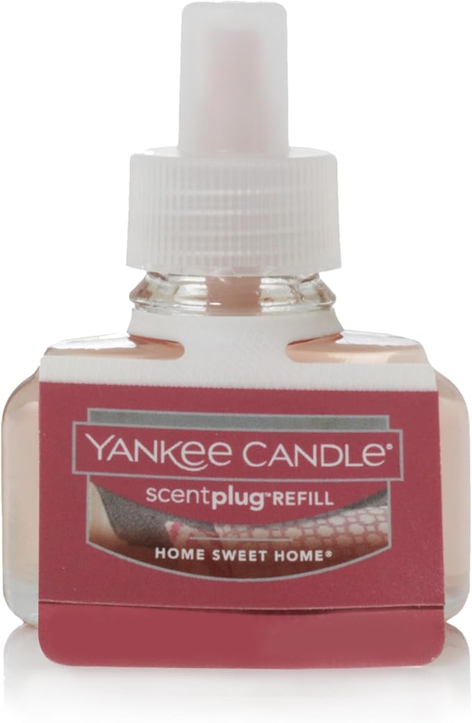 Yankee Candle ScentPlug Refill for Plug in Air Fresheners, Scented Oil Refills, Long Lasting Home Fragrance, Home Sweet Home (Pack of 2)