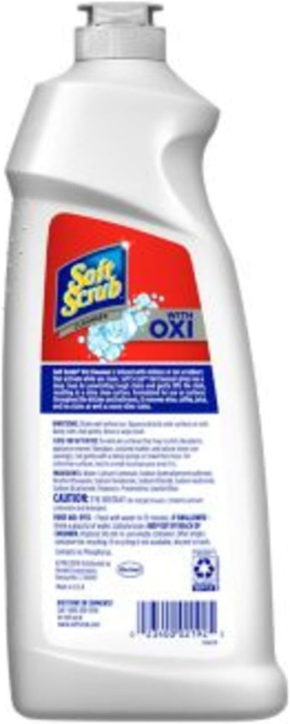Soft Scrub Multi-Purpose Kitchen and Bathroom Cleanser with Oxi, 6 Count (Pack of 2)
