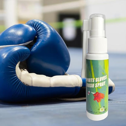 Boxing Glove Deodorizer 30ml, Gym Bag Freshener Spray for Work Boots, Athletic Gear, Gloves, Clothes, Helmets, Shoes, Hockey Equipment, Sports Use
