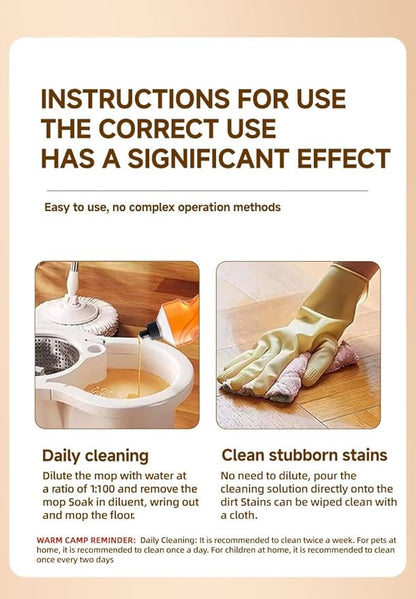 Floor Restorer Cleaner – Professional Floor Polish for Tile, Wood, Laminate, Vinyl, Bamboo – Fast-Drying Floor Restorer & Hardwood Restore Solution – Long-Lasting Protection Against Daily Wear
