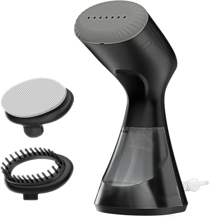 Conair Handheld Garment Steamer for Clothes, Compact Fabric Steamer for Home or Travel, Clothes Steamer Handheld, Handheld Garment Steamers for Clothes, Travel Steamer, 30-Second Heat-Up, Black
