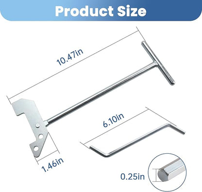 Garbage Disposal Wrench, Garbage Disposal Unjamming Wrench with 2 Garbage Disposal Allen Wrench, Garbage Unclogger to Dislodge Jams or Clutter from Above the Sink