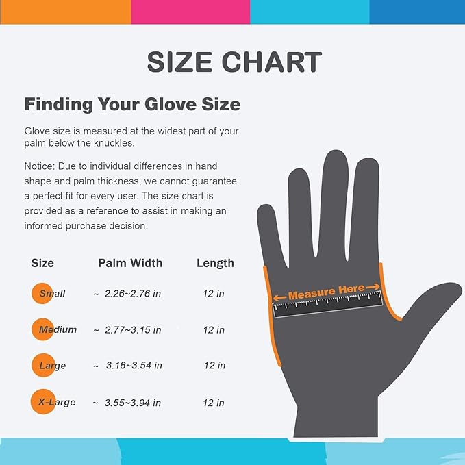 Bamllum Rubber Cleaning Gloves for Kitchen - 4 Pairs Reusable Dishwashing Gloves for Household, Flexible Long-lasting & Waterproof (Medium, Blue+Green+Red+Orange)