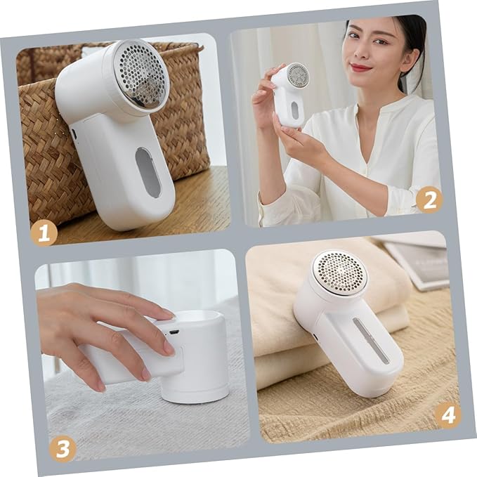 VILLCASE Rechargeable Sweater Pilling Remover and Clothes Pilling Trimmer Fabric Shaver Electric Lint Remover for Sweaters and Household Laundry