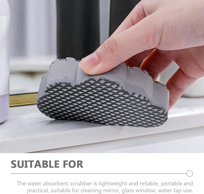 2pcs Kitchen Sponge Scrubbers Cloud Shape Pot Scrubber and Mirror Cleaner for Bathroom and Cookware Cleaning Home Washing Tool