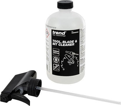 TREND Tool, Blade & Bit Cleaner, 18 fl oz, Resin, Pitch & Rust Remover, Safe Non-Toxic Formula for Workshop Tools, CLEAN/500