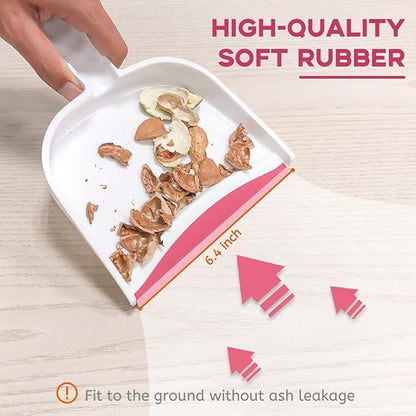 Small Broom and Dustpan Set, Small Dustpan and Brush Set, Mini Dust pan and Brush, Hand Broom and dust pan, Mini dustpans are Ideal for Cleaning Little Areas Like Desks, Chairs, Kitchens, pet Rooms.