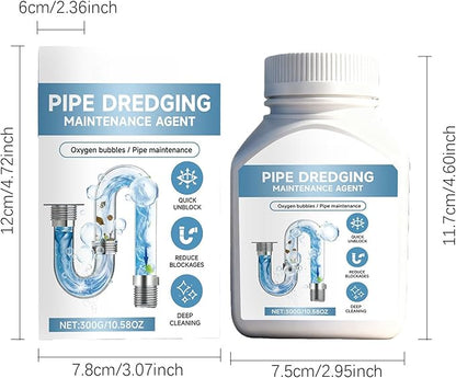 Drain Unblocker, Sink Unblocker, Toilet Cleaner, Fast-Acting Sink Toilet Drain Cleaner, Dissolves Hair Grease Soap Scum, Clog Remover & Pipe Deodorizer for Pipes Home Use (1PC)