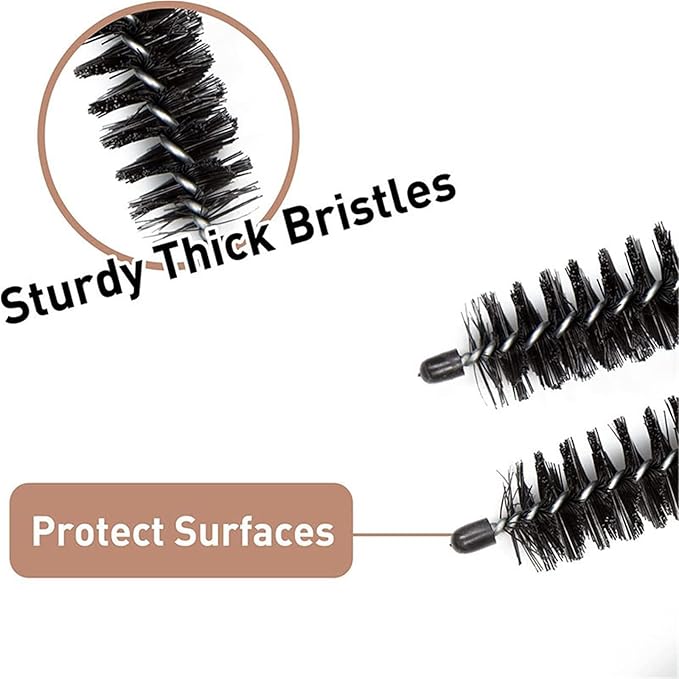 Crevice Cleaning Brush Set,Dryer Vent Trap Cleaner Kit,Flexible lint Remover, Long Coil Brush for Refrigerator Bathroom Kitchens Window Track (1pc)