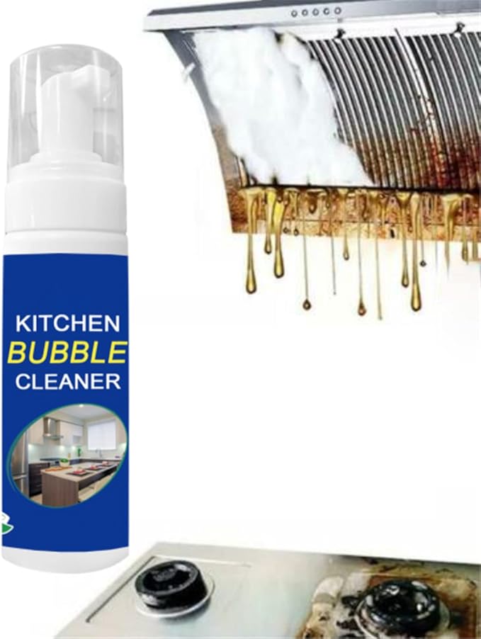 Foam Rust Remover Kitchen All-purpose Cleaning Bubble Spray, Multi-purpose Foam Kitchen Grease Cleaner, Rinse-free Cleaning Spray for Hood,pots,grill,sink (150ml)