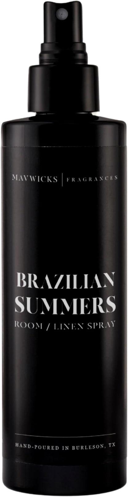 Fragrances - (Brazilian Summers) Linen & Room Spray (8oz) – Bedroom & Home Fragrance Mist, Long-Lasting Freshness To Brighten Up Your Space, Fabric & Air Freshener, Aromatherapy Scent Spray