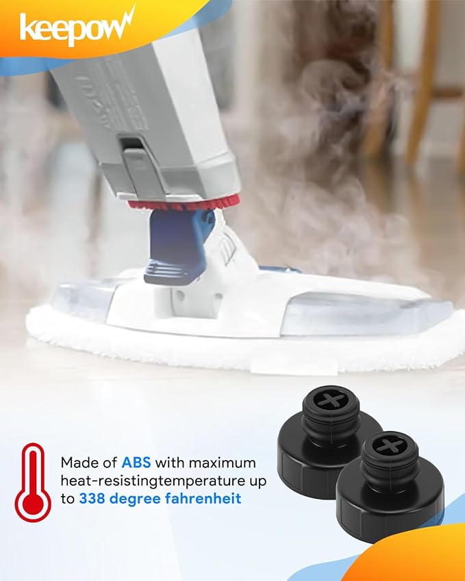 KEEPOW Steam Mop Replacement Parts Compatible with Bissell Powerfresh Steam Mop 1940 Series, Water Tank Caps Replacement, Replaces part 203-8413 2038413 (2 Pack)