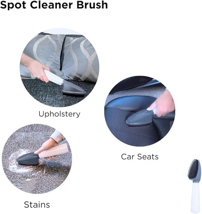 Carpet Cleaning Kit - Compact Upright Shampooer, Stain Remover Brush, and Liquid Cleaning Solution, For Rugs, Carpets, Car Interior, Mats, and Upholstery