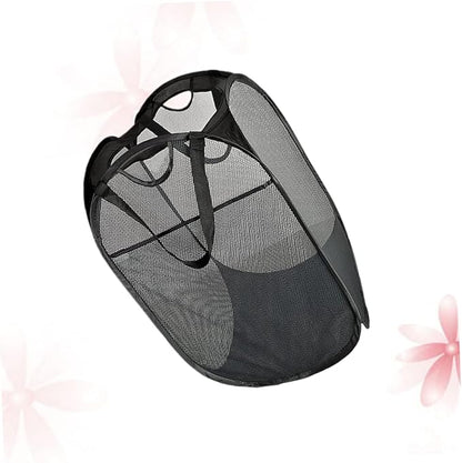 Folding Laundry Basket Square Collapsible Storage Container for Clothes Capacity Black Clothes Hamper for Home College Dorm and Travel