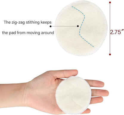 Teamoy Washable Makeup Remover Pads(Pack of 12), Reusable Makeup Remover Round Cotton for Women with Laundry and Storage Bag, Jungle