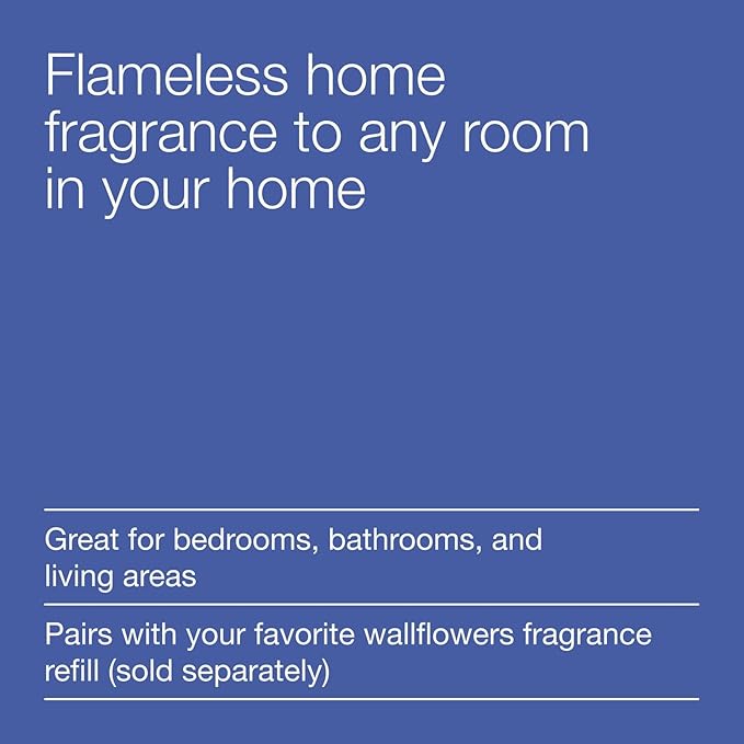 Bath & Body Works Wallflowers Fragrance Plug, White Flare Design, Plug-in Air Freshener Device for Bedrooms, Bathrooms & Living Spaces - 1 Pack