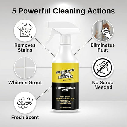 AlienPow Spray, Multi-Purpose Stain Remover, A Powerful Cleaner，Kitchen Multi-purpose Foam Cleaner Spray, A powerful Cleaner for Kitchens, Floors, Cars, and Toile (1PCS*120ML)