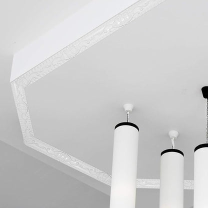 NeatiEase Flexible Molding Trim Wall Trim Self Adhesive, 16.4 Feet Peel and Stick Mirror Frame Border, Waterproof Bathroom Decor, Home Decor (White)