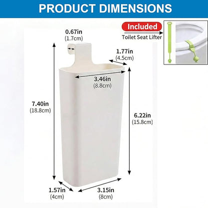 Toilet Tank Tablet Holder, Clip-On in-Tank Dispenser with Dual Clips, Helps Contain Tablet Residue and Extend Tablet Life, Reusable Toilet Tank Holder for Standard Toilets (1-Pack)