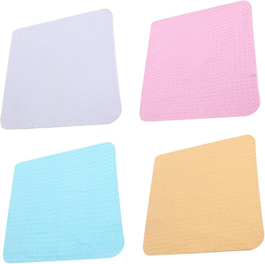 4pcs Cotton Dish Cloth Set, Absorbent Kitchen Cleaning Wipes, Sturdy Lint-Free Multipurpose Cloths for Dishwashing and Household Cleaning