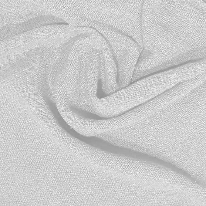 Shop Towels (White, 25-Pack) - Bulk Cleaning Towel in a Bag, Mechanic Cotton Wipes for Car Maintenance, Auto Mechanics & Garage, Wipe Grease & Oil, Machine Wash & Reusable