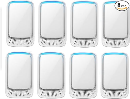 8Pack Plug-in Air Ionizer for Home,Portable Ionic Air Purifier for Home Plug In,2026 Upgraded Mini Air Freshener for Pets Odor,Smoke Smell,Dust;Wall Filterless Purifiers for Bedroom,Office,Kitchen