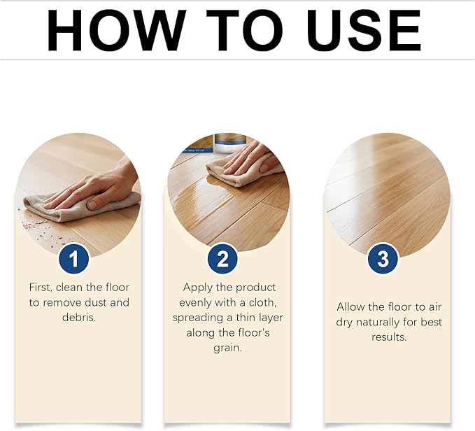 Restore-EEZ High Solid Content Hardwood Floor Polish & Restorer – Restores Shine on Laminate & Vinyl, Wood Floors, 5oz/150mL