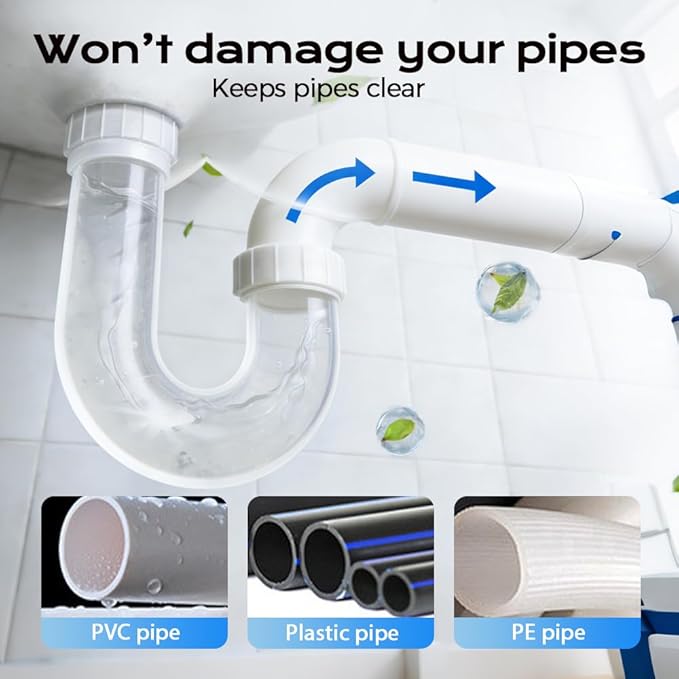 2026 New Sink and Drain Cleaner, Upgraded Kitchen Drain Cleaner, Multi Functional Clog Remover for Home Use, Professional Shower Drains Cleaning for Bathroom (3)