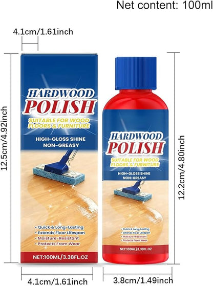 Wood Floor Polishes, 100ml Laminate Floor Cleaner, Laminate Floors Polishes Cleaner, High-Gloss Hardwood Shine Restorer, Scratch Repair Stain Remover, for Bedroom Entryway Living Room