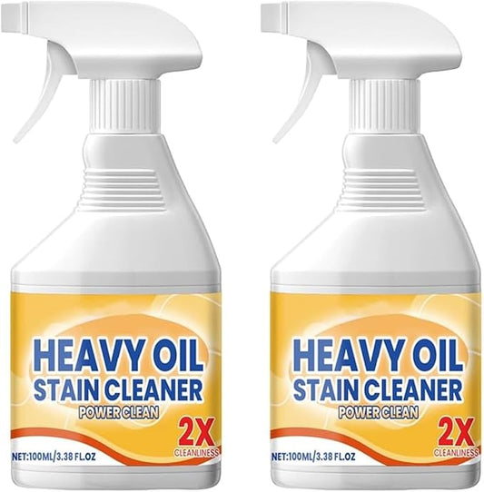 Kitchen Cabinet Cleaners And Polishers, All Purpose Kitchen Heavy Oil Cleaning Agent, Heavy Duty Degreaser Cleaner Spray, for Ovens, Countertops, Stovetop (2PCS)