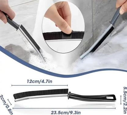 Crevice Cleaning Brush,Grout Cleaner Scrub Brush Tool Deep Tile Joints,New Multifunctional Bathroom Gap Cleaning Brush Tool, Hard-Bristled Crevice Long Handle Brush, 3 Pcs+Hanger Gift