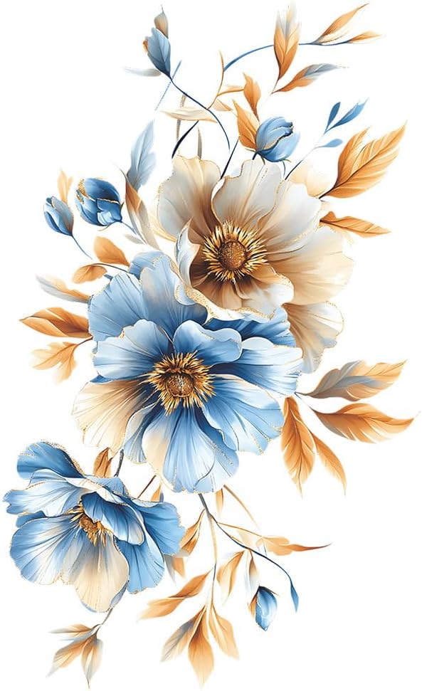 3D Wall Stickers DIY Flower Wall Decal Removable Waterproof Wall Art Decor for Bedroom Living Room Offices Home Decoration
