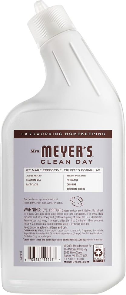 MRS. MEYER'S CLEAN DAY Liquid Toilet Bowl Cleaner, Stain Removing, Lavender, 24 oz