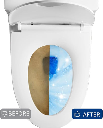 Automatic Toilet Cleaner Tablets, Septic Tank Safe, Removes Hard Water Rings and Stains, Deodorizes, Fresh Scent Toilet Tank Cleaner for Bathroom-(12 PACK)