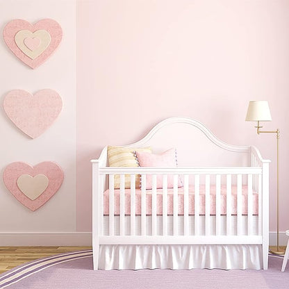 HeloHo Solid Light Pink Wallpaper 394"X15.7" Matte Textured Contact Wallpaper Peel and Stick Modern Self Adhesive Removable Wallpaper Waterproof Paper for Living Room Bedroom Decor