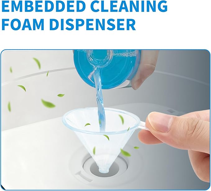 MAMADOU 100ml Smart Toilet Foaming Agent Splash Proof Foam Shield Cleaner Liquid Deodorizing Stain-Resistant Special Cleaning Toilet Bowl For Fresh Bathroom