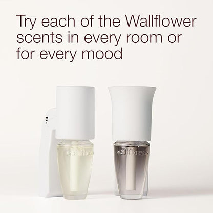 Bath & Body Works Wallflowers Fragrance Plug, White Scent Control, Plug-In Air Freshener Device with 3 Intensity Levels for Bedrooms, Bathrooms & Living Spaces - 2 Pack