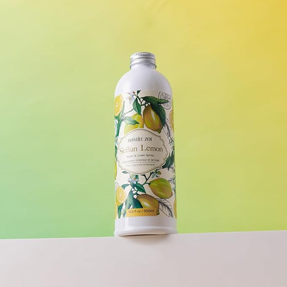 ROMIIE ZOI Lemon Room Spray Refill - 500ml / 16.8 Fl Oz - Invigorating and Zesty Scent for a Fresh, Energizing Home - Concentrated Air Freshener