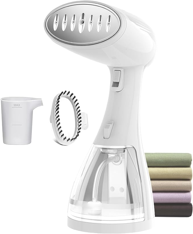Small Handheld Steamer Iron for Clothes - 1350W Portable Clothes Steamer, Removes Wrinkle with Heat-Resistant & Strong Steam for Different Fabrics, Suit for Home/Office/Travel